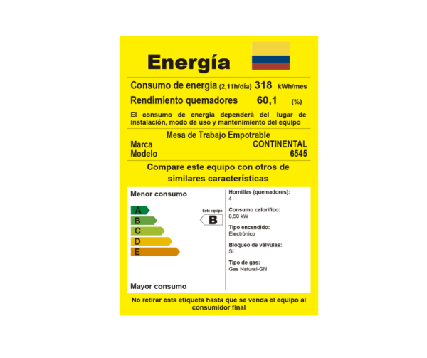 Cubierta de Empotrar Vidrio Continental Roja/6545