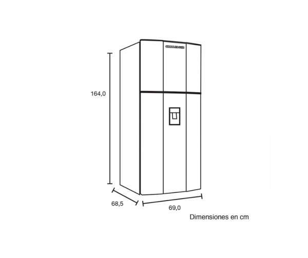 Nevera No Frost Challenger 370 Litros/CR 370