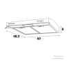 Campana Horizontal Challenger 60Cms Inox/CX4562