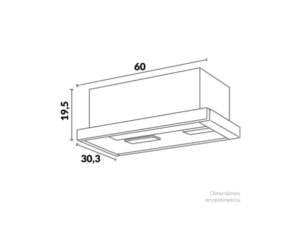 Campana Extraplana Challenger 60Cms Ne/CX4100
