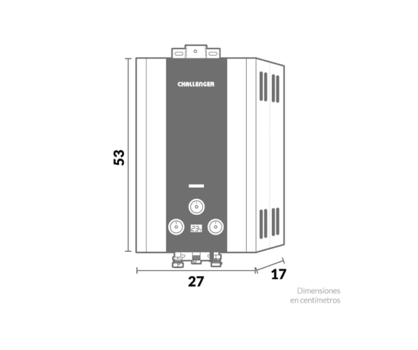 Calentador Challenger 6Lts Tiro Forzado/WHG 7062
