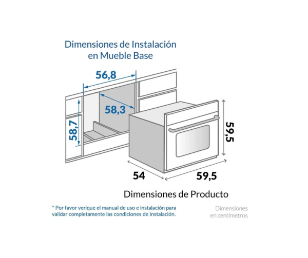 Horno de Empotrar Challenger 60Cms/HG2545 - Imagen 5