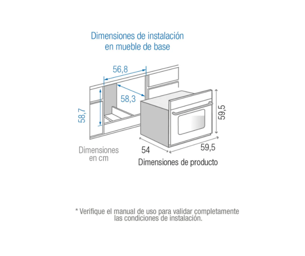 Allmicasa (72) Horno de Empotrar Mixto Challenger 120V/HG2555