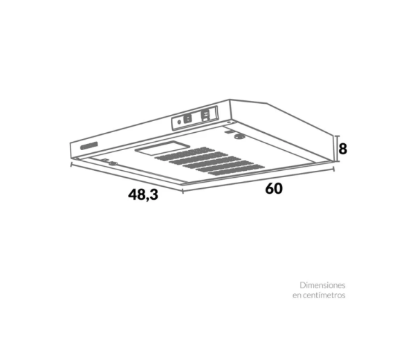 Campana Horizontal Challenger 60Cms NE/CX4000