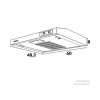 Campana Horizontal Challenger 60Cms Inox/CX4000