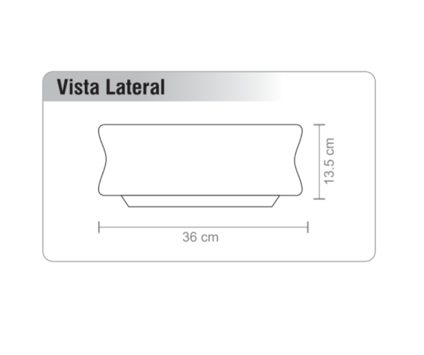 Poceta en Porcelana Reina Blanco/ 267D