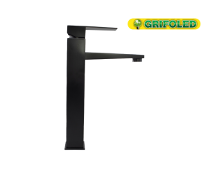 Griferia Monocontrol Lvm Cuello Recto Negro Alta/D24B-1