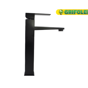 Griferia Monocontrol Lvm Cuello Recto Negro Alta/D24B-1