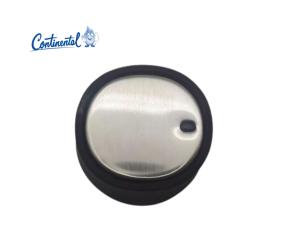 Boton Empotrar Continental Plateado/Negro Original 29417