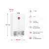 Calentador de Agua Rheem TF Gas Natural 10 Litros Mecánico/74722
